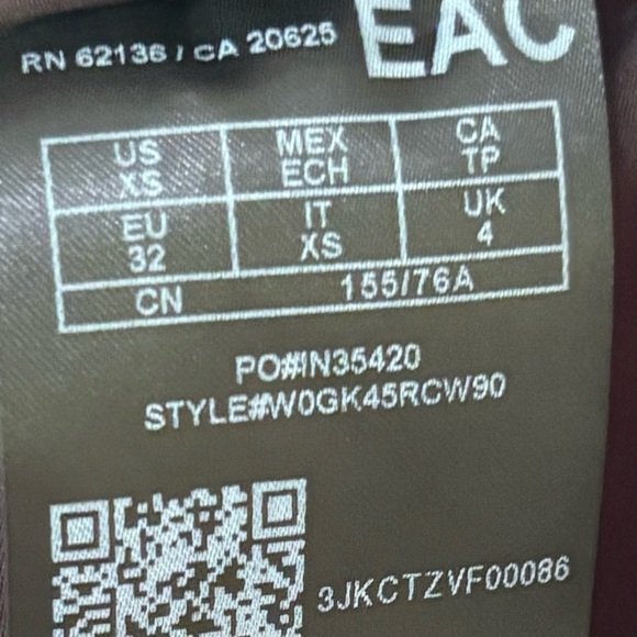 Guess| Brown & Cream Fall Floral Smocked Boho Long Sleeve Mini Dress Sz XS - Picture 3 of 6